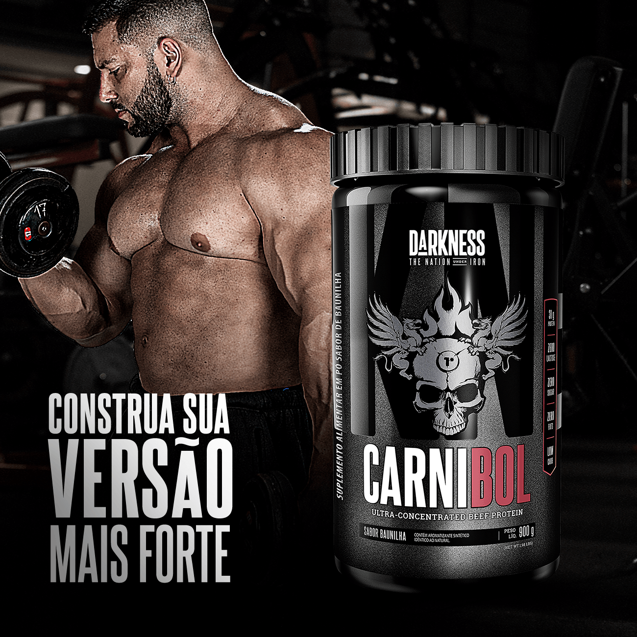 Carnibol Darkness – Proteína de Carne (900g)
