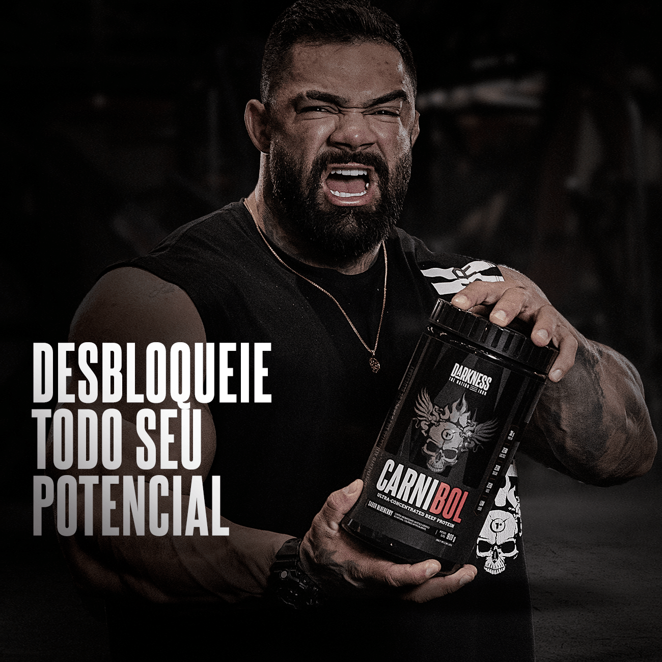 Carnibol Darkness – Proteína de Carne (900g)