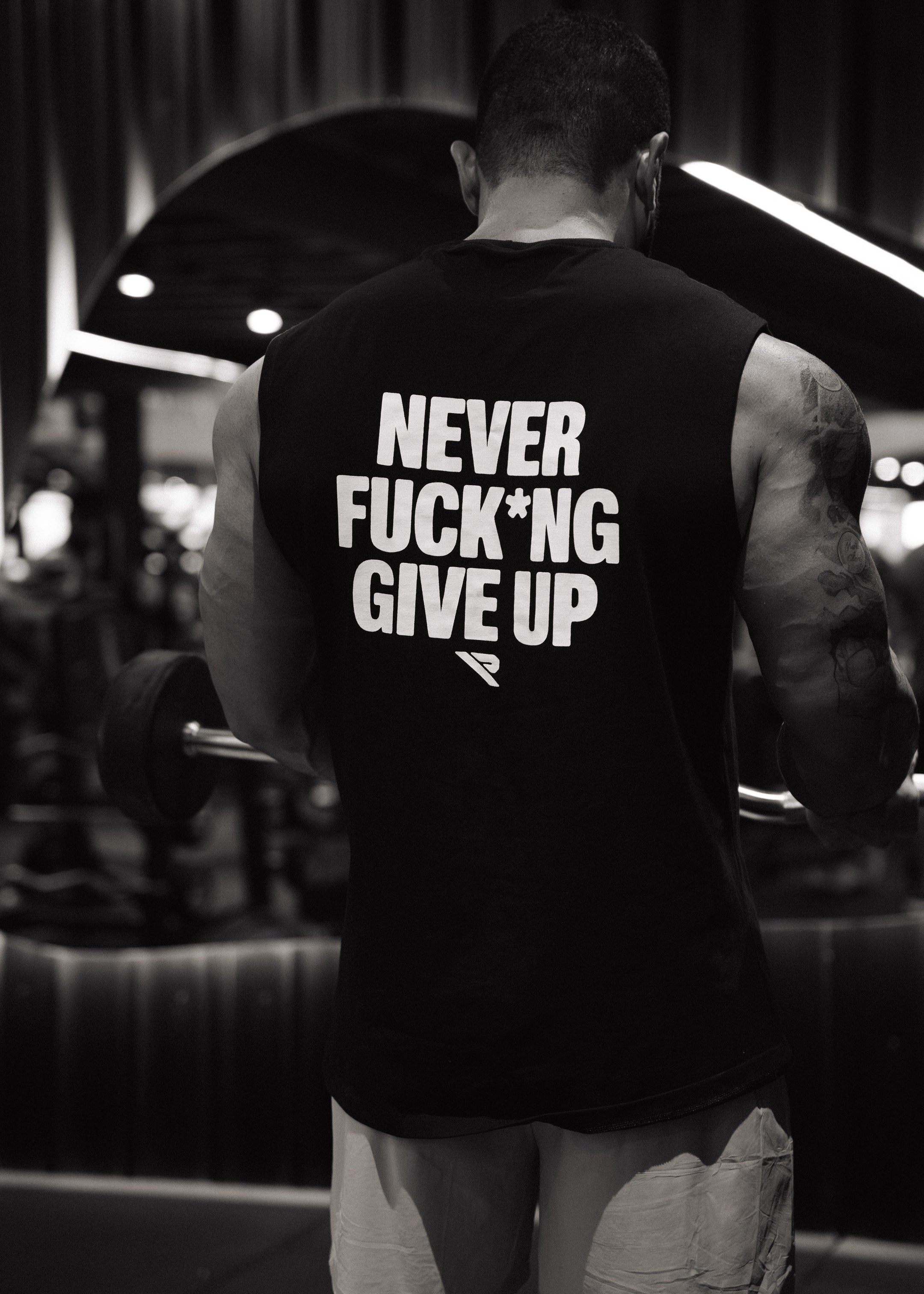 Regata Machão NEVER F*CKING GIVE UP