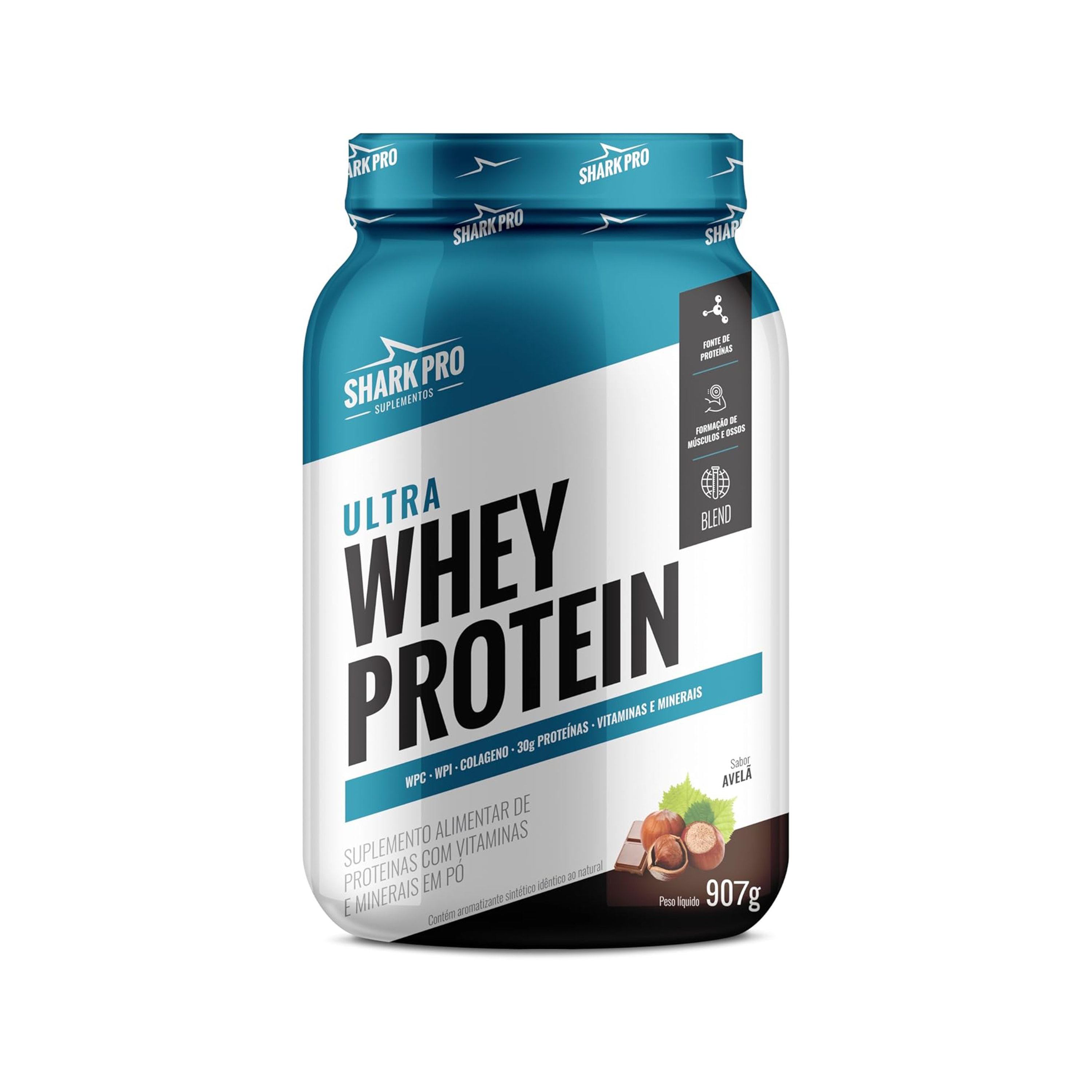Ultra Whey Protein Shark Pro – Chocolate com Avelã