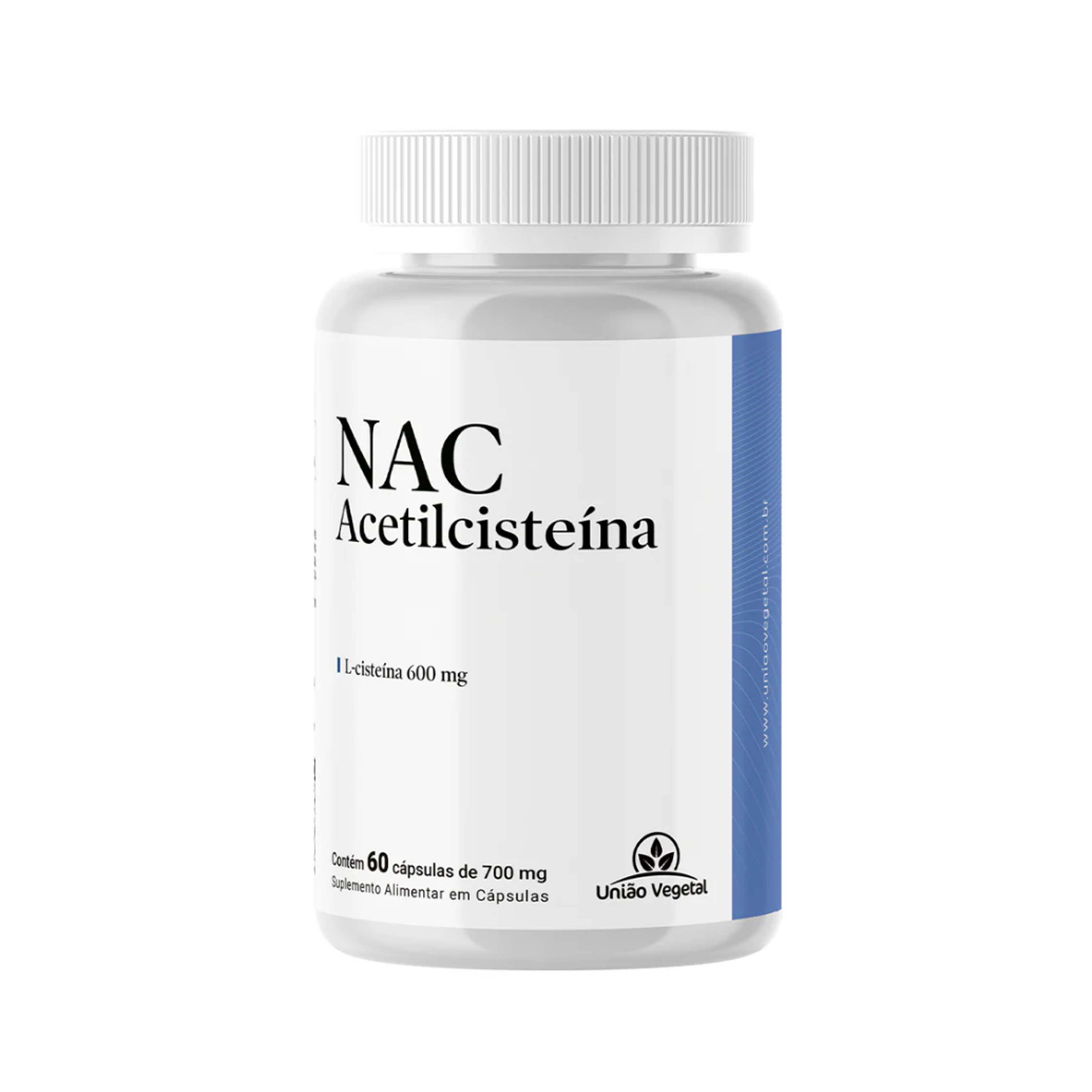 NAC Acetilcisteína 600mg - 60 Cápsulas | Poderoso Antioxidante e Suporte à Saúde