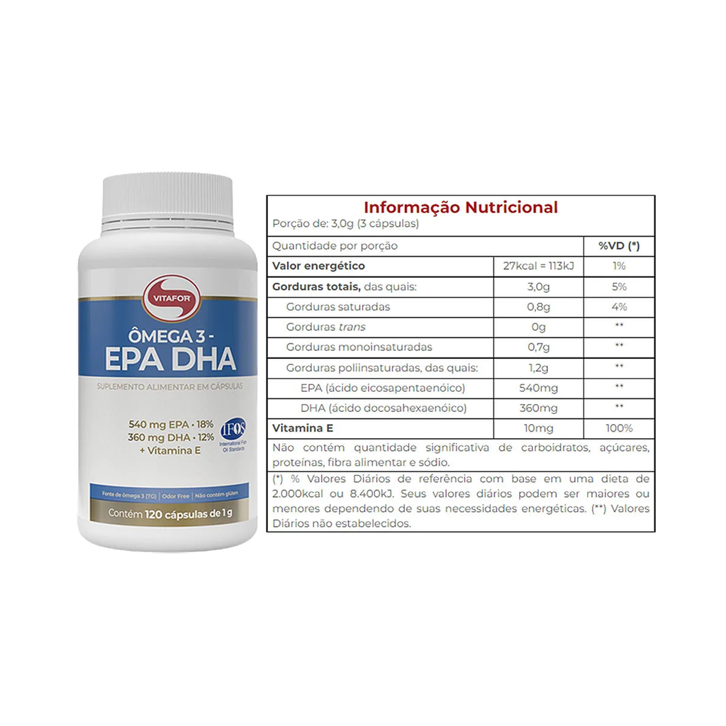 OMEGA 3 EPA/DHA VITAFOR 120CAPS